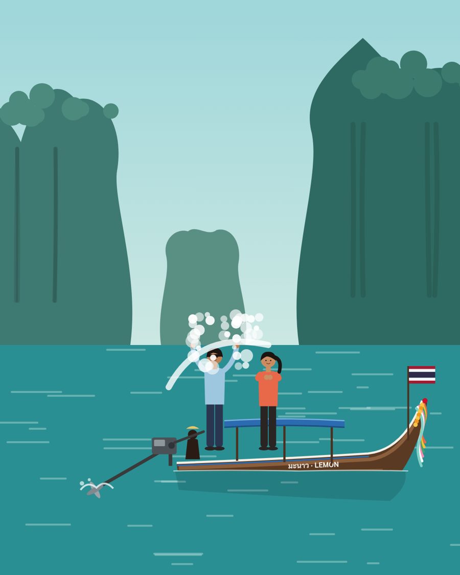 เรือหางยาวไปไร่เลย์ · Longtail to Railay